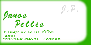 janos pellis business card